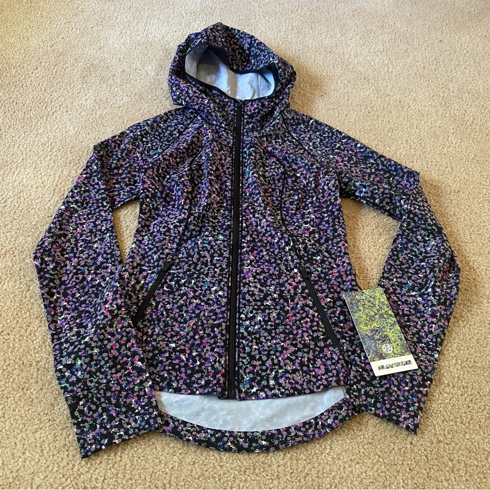 *RARE* NWT Lululemon Mist Over Windbreaker Seawheeze Edition Reflective Size 4 - Picture 3 of 6